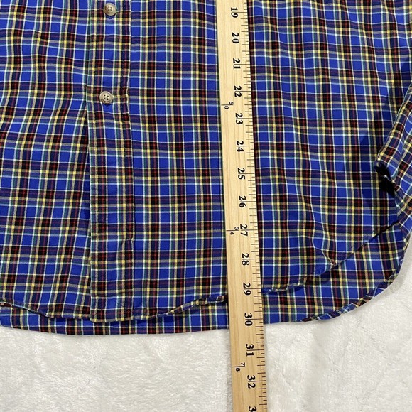 Ralph Lauren Classic Fit Men's Plaid Long Sleeve Button Down Shirt Men's Sz XL - Picture 6 of 7